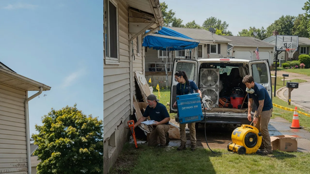 Ceiling Leak Cleanup in New Weston, OH near me