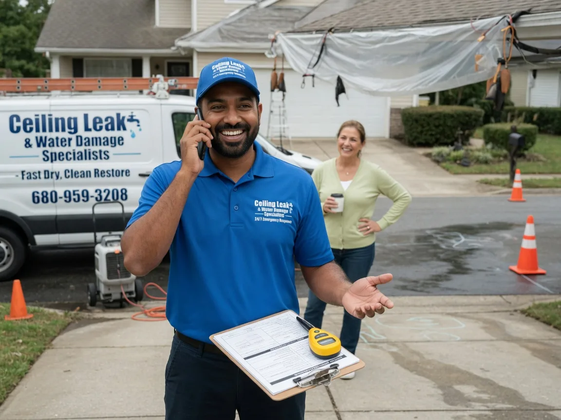 Ceiling Leak Cleanup New Weston, OH FAQs